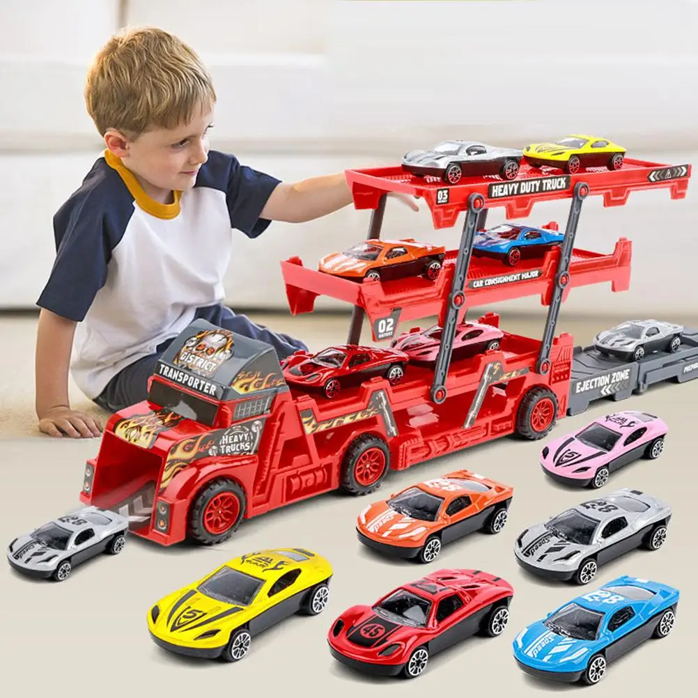 Car Transporter Carrier Truck Toy Three-layer Deformed Truck Carrier Children's Toy Car Gift for Birthday Christmas
Car Transporter Carrier Truck Toy Three-layer Deformed Truck Carrier Children's Toy Car Gift for Birthday Christmas