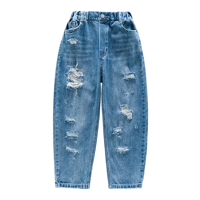 Ripped Jeans for Girls Autumn Casual Loose Trendy Teenage Children Pants Fashion All-match School Kids Trousers 12 13 14 Years
Ripped Jeans for Girls Autumn Casual Loose Trendy Teenage Children Pants Fashion All-match School Kids Trousers 12 13 14 Years