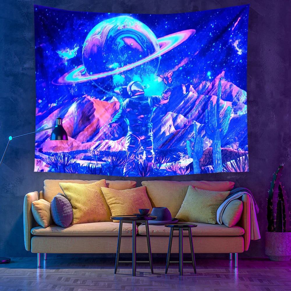 UV Fluorescent Tapestry Astronaut Planet Abstract Printed Wall Hanging Tapestries Removable Washable Art Home Background Decor
UV Fluorescent Tapestry Astronaut Planet Abstract Printed Wall Hanging Tapestries Removable Washable Art Home Background Decor