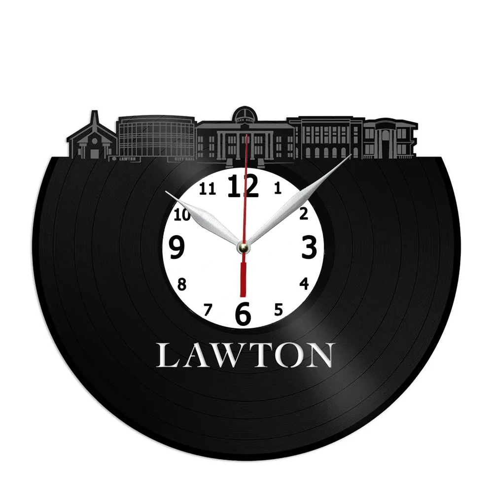 Настенные виниловые часы Lawton Oklahoma, украшение для дома, подарок на день рождения
Настенные виниловые часы Lawton Oklahoma, украшение для дома, подарок на день рождения