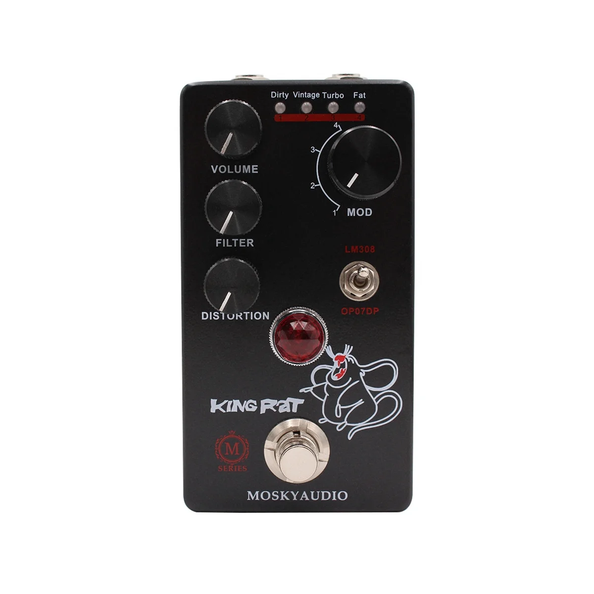 MOSKYAUDIO KING RAT Guitar Effects Pedal Distortion True Bypass Circuit Guitar Processor Accessories
MOSKYAUDIO KING RAT Guitar Effects Pedal Distortion True Bypass Circuit Guitar Processor Accessories