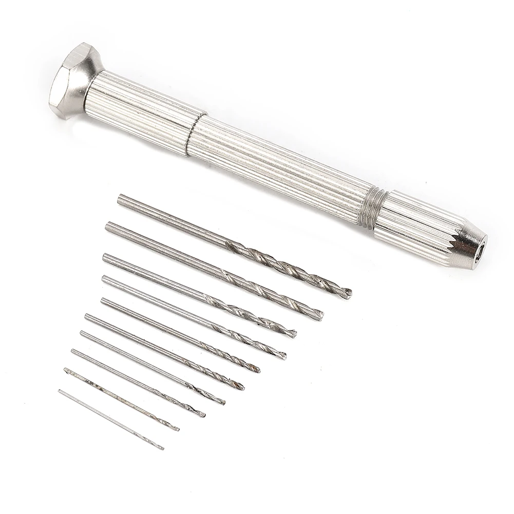 Hand Drill With Keyless Chuck+10Pcs 0.8mm-3.0mmTwist Drill Bit Woodworking Drilling Rotary Tools For DIY Tool
Hand Drill With Keyless Chuck+10Pcs 0.8mm-3.0mmTwist Drill Bit Woodworking Drilling Rotary Tools For DIY Tool