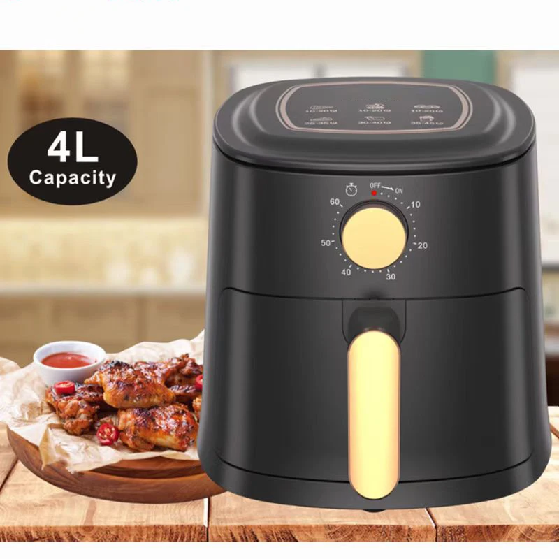 Kitchen Electric Air Fryer 4L Large Capacity Smart Automatic Household Multi-function Oven 360°Baking Deep Fryer Without Oil
Kitchen Electric Air Fryer 4L Large Capacity Smart Automatic Household Multi-function Oven 360°Baking Deep Fryer Without Oil