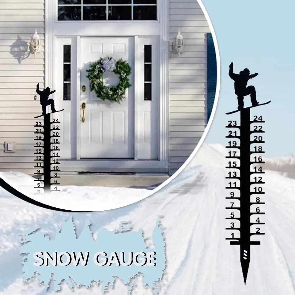 1PCS 24 Inch Snow Gauge Metal Yard Snow Measuring Stick Outdoor Garden Stake Decor Home Garden Decorations Supply
1PCS 24 Inch Snow Gauge Metal Yard Snow Measuring Stick Outdoor Garden Stake Decor Home Garden Decorations Supply