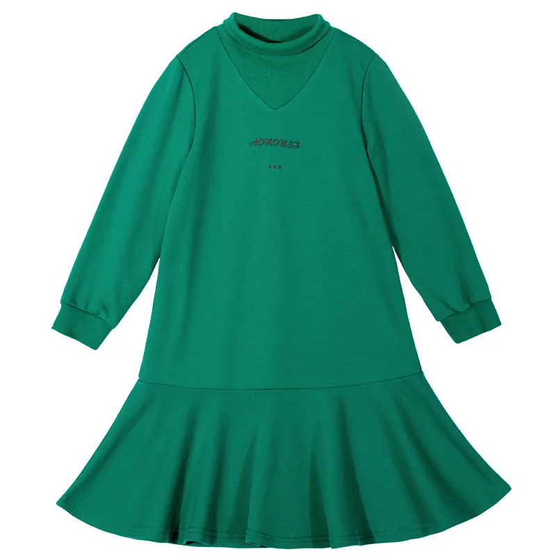 Осень-зима 2023, детская одежда, вязаные платья с высоким воротником для девочек, детское повседневное свободное платье с оборками, #7155
Осень-зима 2023, детская одежда, вязаные платья с высоким воротником для девочек, детское повседневное свободное платье с оборками, #7155