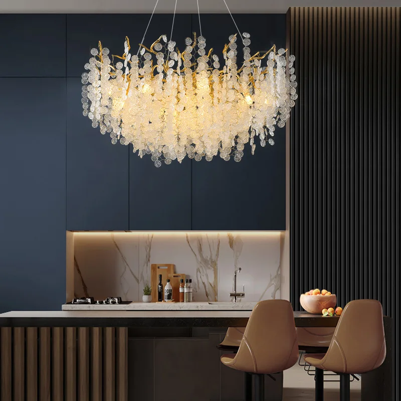 Post Modern Nordic Crystal Iron Art G9 LED Pendant Light Glass Chandelier Home Decor Living Room Suspension Lighting Fixtures
Post Modern Nordic Crystal Iron Art G9 LED Pendant Light Glass Chandelier Home Decor Living Room Suspension Lighting Fixtures