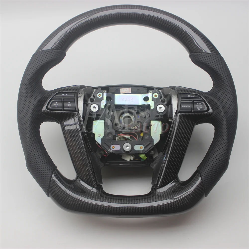 Replacement Real Carbon Fiber Steering Wheel with Leather for Honda Accord 2008-2012 8TH Odyssey Crosstour
Replacement Real Carbon Fiber Steering Wheel with Leather for Honda Accord 2008-2012 8TH Odyssey Crosstour