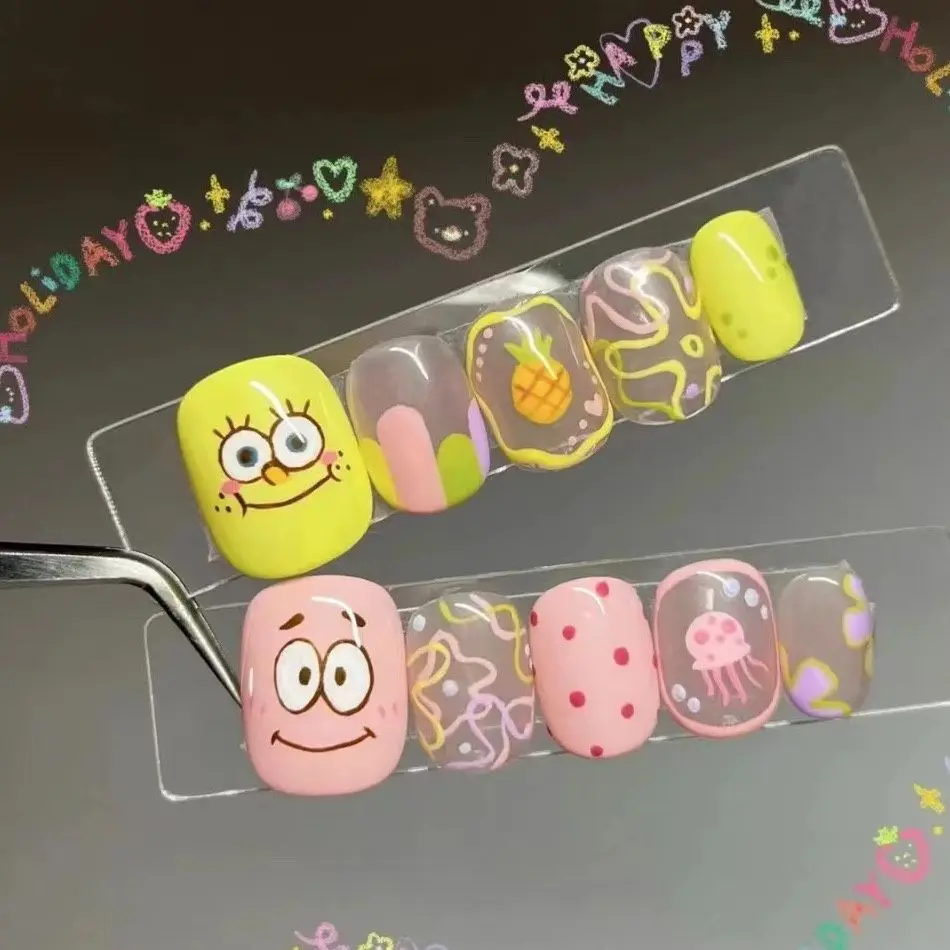 Kawaii Губка Боб пирог большая звезда увеличение ногтей аксессуары ручной работы милый аниме Маникюр украшение подарок для девочек
Kawaii Губка Боб пирог большая звезда увеличение ногтей аксессуары ручной работы милый аниме Маникюр украшение подарок для девочек