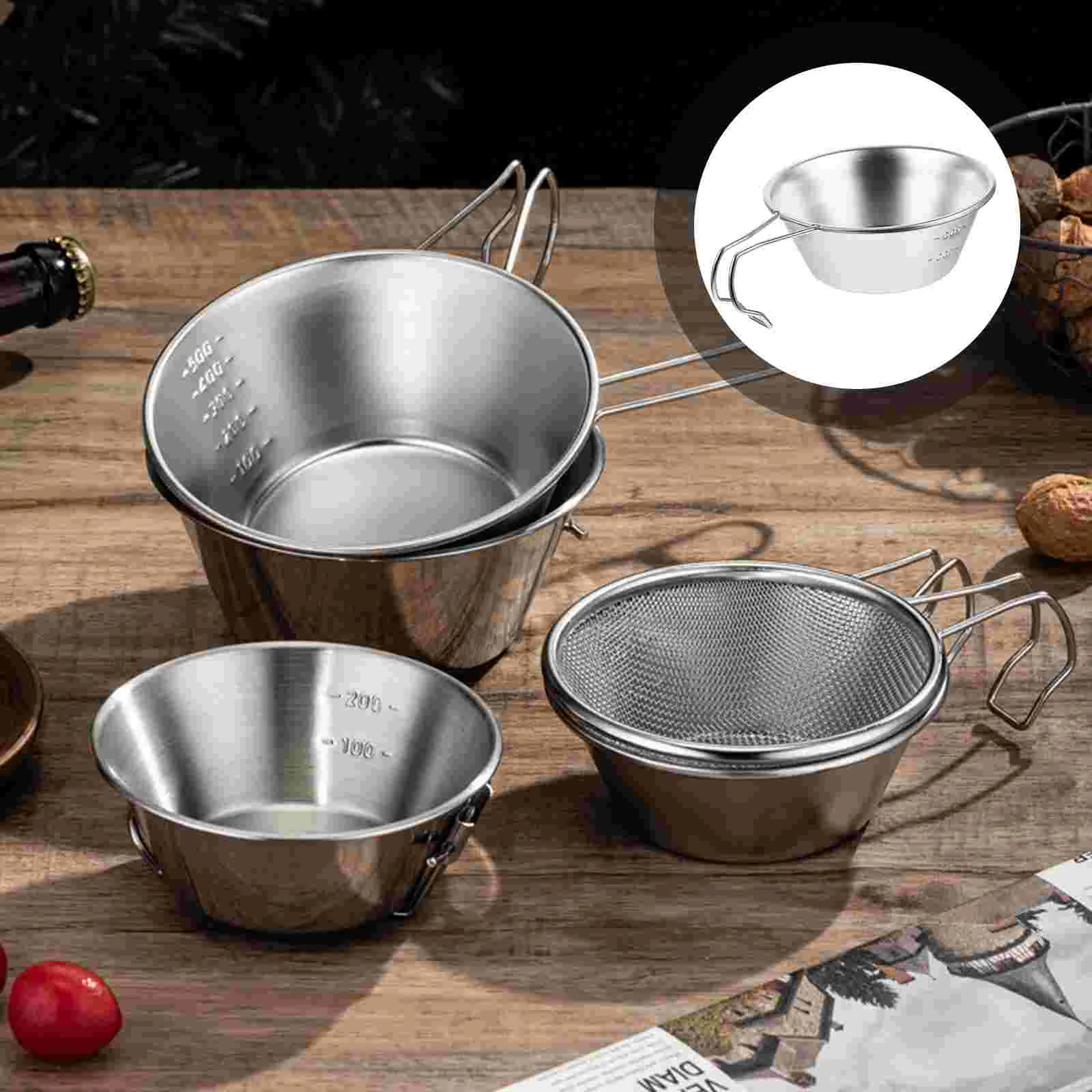 3pcs Multi-function Bowl Convenient Makgeolli Bowl Camping Cup Reusable Cup Compact Cup
3pcs Multi-function Bowl Convenient Makgeolli Bowl Camping Cup Reusable Cup Compact Cup