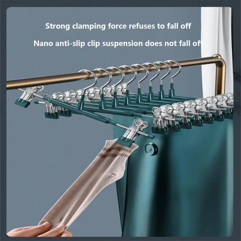 Dipped Plastic Pants Rack With Folding Hanger Multi-function Household Accessories Storage Cloth Shelf Anti-skid Thickened
Dipped Plastic Pants Rack With Folding Hanger Multi-function Household Accessories Storage Cloth Shelf Anti-skid Thickened