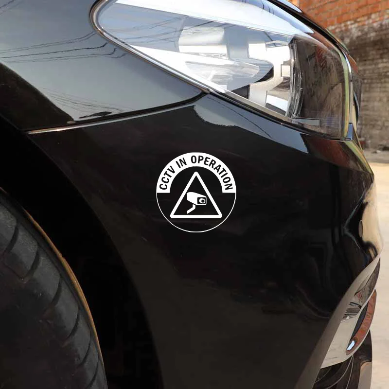 Warning CCTV In Operation Recording Camera Vinyl Black/Silver Car Sticker 13.5CM*13.5CM 
Warning CCTV In Operation Recording Camera Vinyl Black/Silver Car Sticker 13.5CM*13.5CM