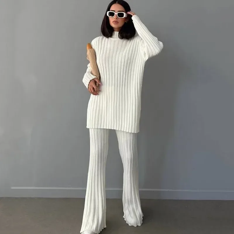Autumn and Winter Long -sleeved Sweater Suits Knitted Top Long Pants Sleeve Women
Autumn and Winter Long -sleeved Sweater Suits Knitted Top Long Pants Sleeve Women