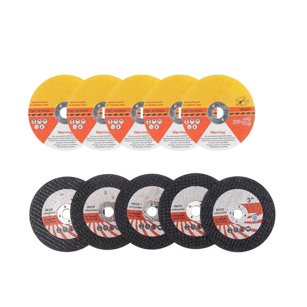 10 Pcs 75mm Circular Resin Saw Blade Grinding Wheels Double Mesh For Angle Grinder Cutting Disc Power Tools Cutting Metal
10 Pcs 75mm Circular Resin Saw Blade Grinding Wheels Double Mesh For Angle Grinder Cutting Disc Power Tools Cutting Metal