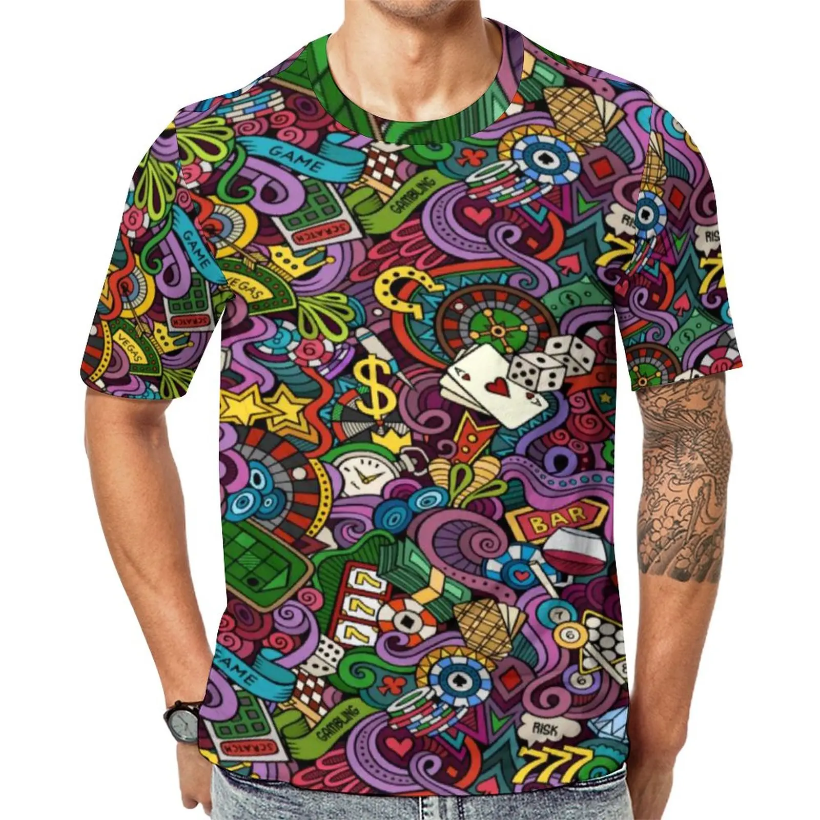 Colorful Vacation T Shirt Gambling Casino Pop Men Novelty T-Shirts Original Pattern Tee Shirt Short Sleeve Kawaii Oversized Tops
Colorful Vacation T Shirt Gambling Casino Pop Men Novelty T-Shirts Original Pattern Tee Shirt Short Sleeve Kawaii Oversized Tops