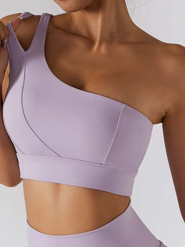 Sexy One Shoulder Yoga Bras Women Sports Top Crop Athletic Vest Push Up Underwear BH Sports Bra Sportswear Elastic Gym Shirt Top
Sexy One Shoulder Yoga Bras Women Sports Top Crop Athletic Vest Push Up Underwear BH Sports Bra Sportswear Elastic Gym Shirt Top