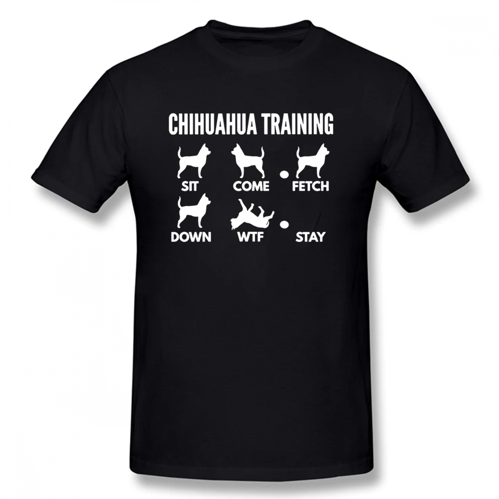 

Забавные тренировочные футболки чихуахуа, трюки, хлопковая уличная одежда с графическим рисунком, футболка с коротким рукавом и круглым вырезом в стиле Харадзюку с собакой, папой