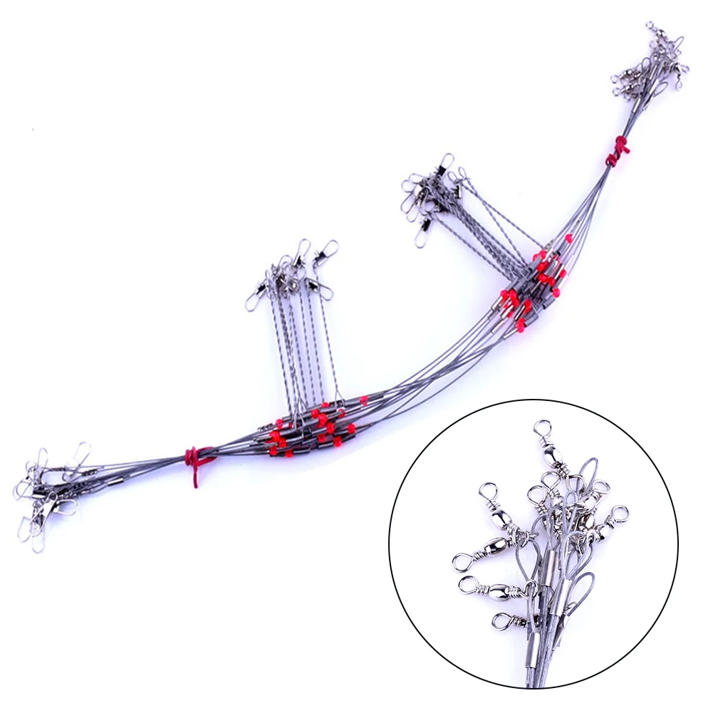 10Pcs Wire Fishing Leaders 15.7inch/40cm Bottom Rig Surf Tackle 2Arm Carp Fishing Swivels Snap Fish Accessories Pesca
10Pcs Wire Fishing Leaders 15.7inch/40cm Bottom Rig Surf Tackle 2Arm Carp Fishing Swivels Snap Fish Accessories Pesca