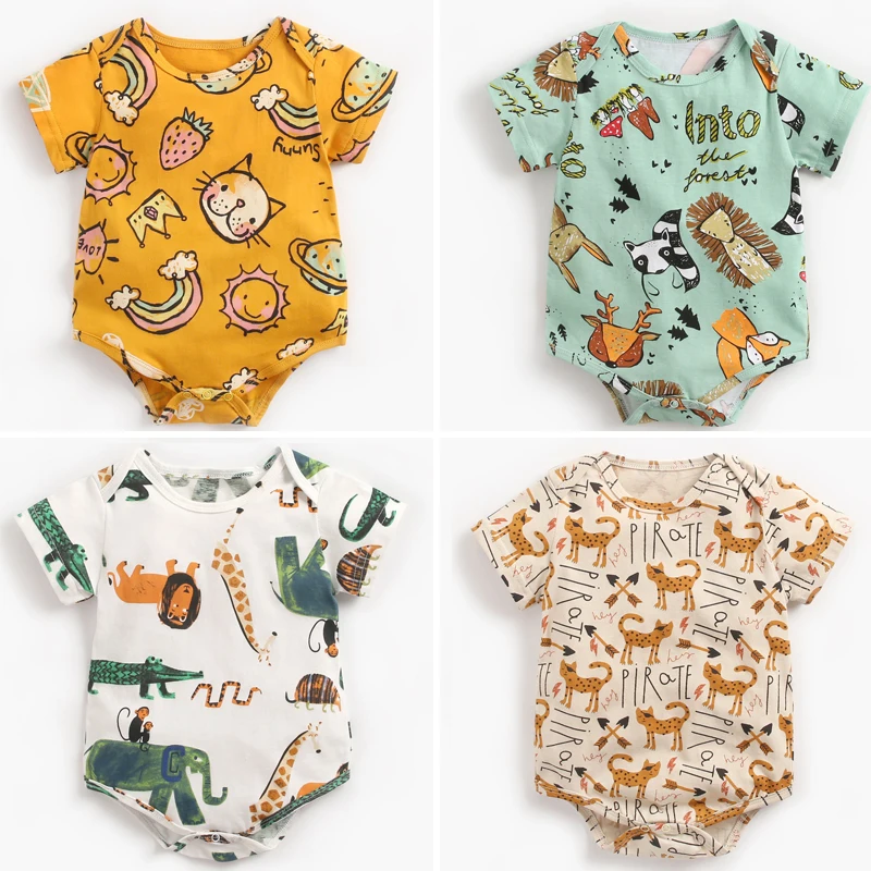 2022 Baby Boy Bodysuit Newborns Sleepwear Clothes Baby Born Toddler Girls Short Sleeve Animal Print Cotton Romper Kids Outfits
2022 Baby Boy Bodysuit Newborns Sleepwear Clothes Baby Born Toddler Girls Short Sleeve Animal Print Cotton Romper Kids Outfits
