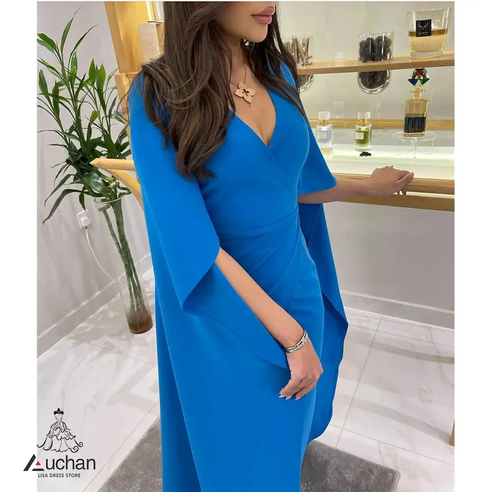Auchan V Neck Prom Dress Evening Dress Shawl Sleeves Ankle Length Elegant Wedding Party Formal Gowns For Women Arabic
Auchan V Neck Prom Dress Evening Dress Shawl Sleeves Ankle Length Elegant Wedding Party Formal Gowns For Women Arabic