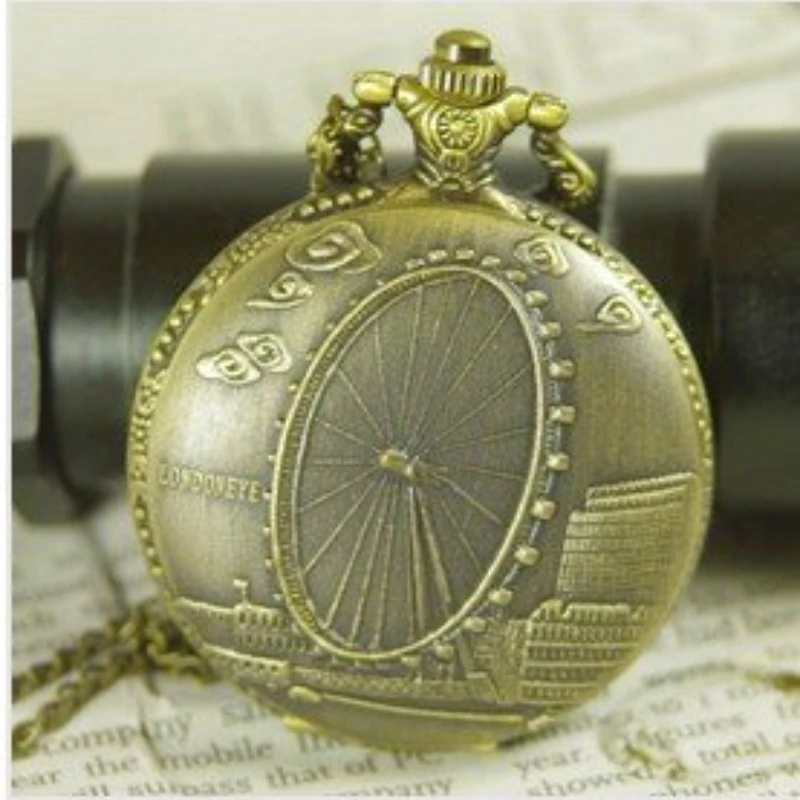 Drop Shipping 1pcs Watch Women Necklace Men Chain New Victorian London Eye Ferris Wheel Pocket Watch Necklace Chain
Drop Shipping 1pcs Watch Women Necklace Men Chain New Victorian London Eye Ferris Wheel Pocket Watch Necklace Chain