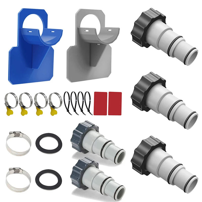 1/2/4/6pcs Pool Hose Adapter with Collar for Intex Threaded Connection Pump Above Ground Pool Plastic Hose Adapter with Collar
1/2/4/6pcs Pool Hose Adapter with Collar for Intex Threaded Connection Pump Above Ground Pool Plastic Hose Adapter with Collar