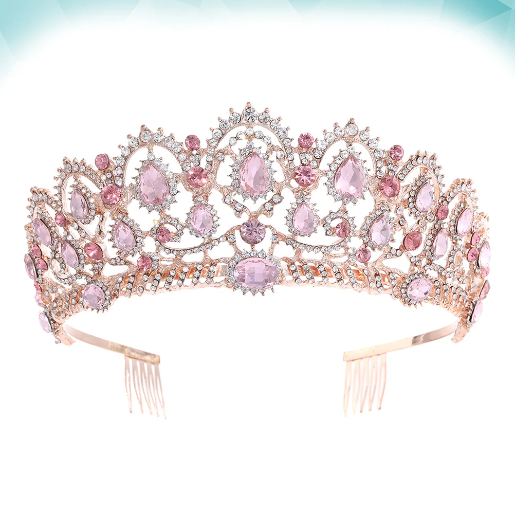 

Bridal Headpieces Wedding Photography Accessories Women's Fashion Headbands Crowns Tiara Crystal Bride Rose Gold Headgear