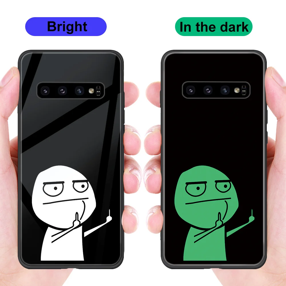 Funny Pattern Luminous Tempered Glass Case for Samsung Galaxy Note 20 10 Lite 9 S22 S21 S20 FE Ultra S10 S10e S9 Plus Ultra Capa
Funny Pattern Luminous Tempered Glass Case for Samsung Galaxy Note 20 10 Lite 9 S22 S21 S20 FE Ultra S10 S10e S9 Plus Ultra Capa