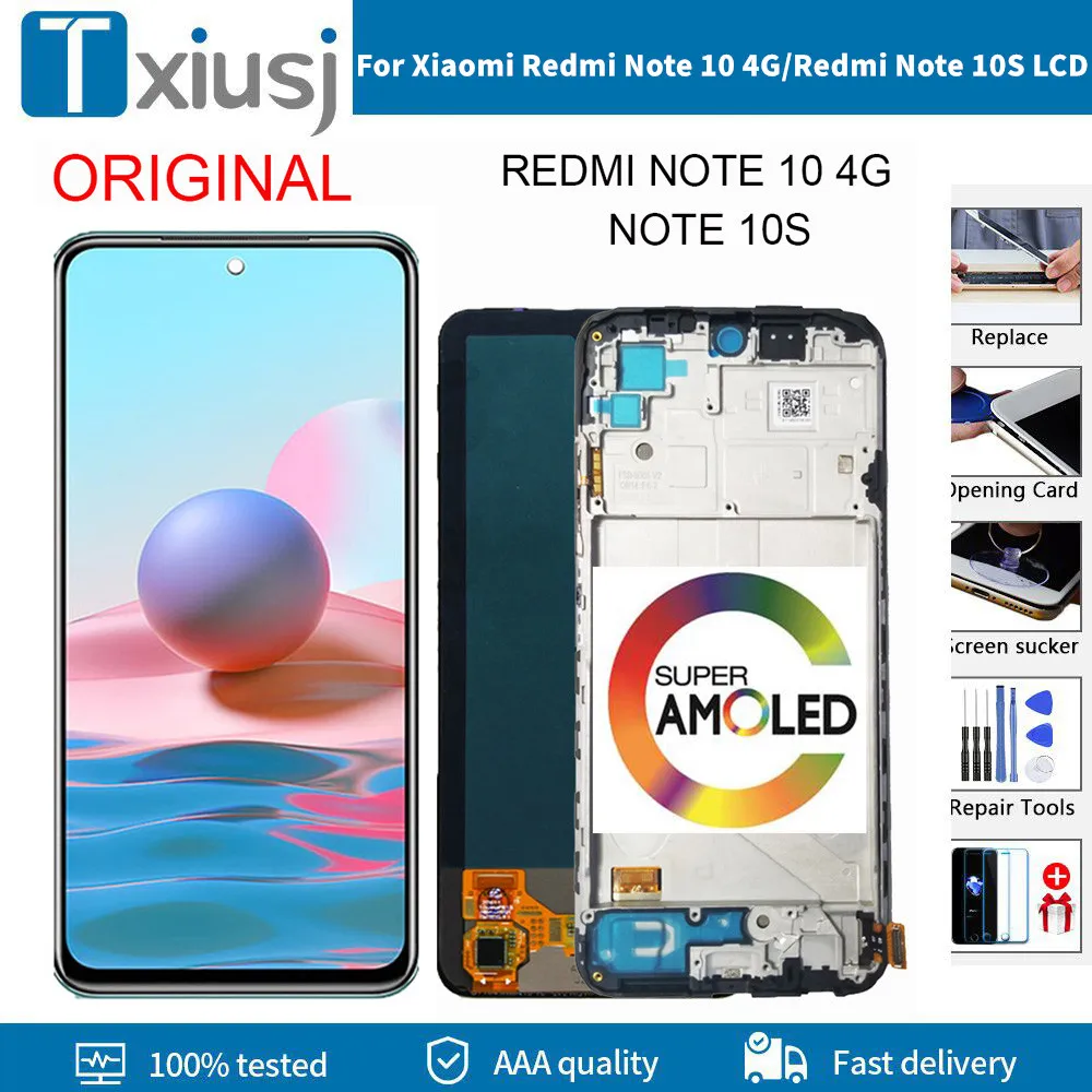Экран AMOLED 6,43 дюйма для Xiaomi Redmi Note 10 4G LCD M2101K7AI M2101K7AG, ЖК-дисплей с дигитайзером экрана для Redmi Note 10S
Экран AMOLED 6,43 дюйма для Xiaomi Redmi Note 10 4G LCD M2101K7AI M2101K7AG, ЖК-дисплей с дигитайзером экрана для Redmi Note 10S