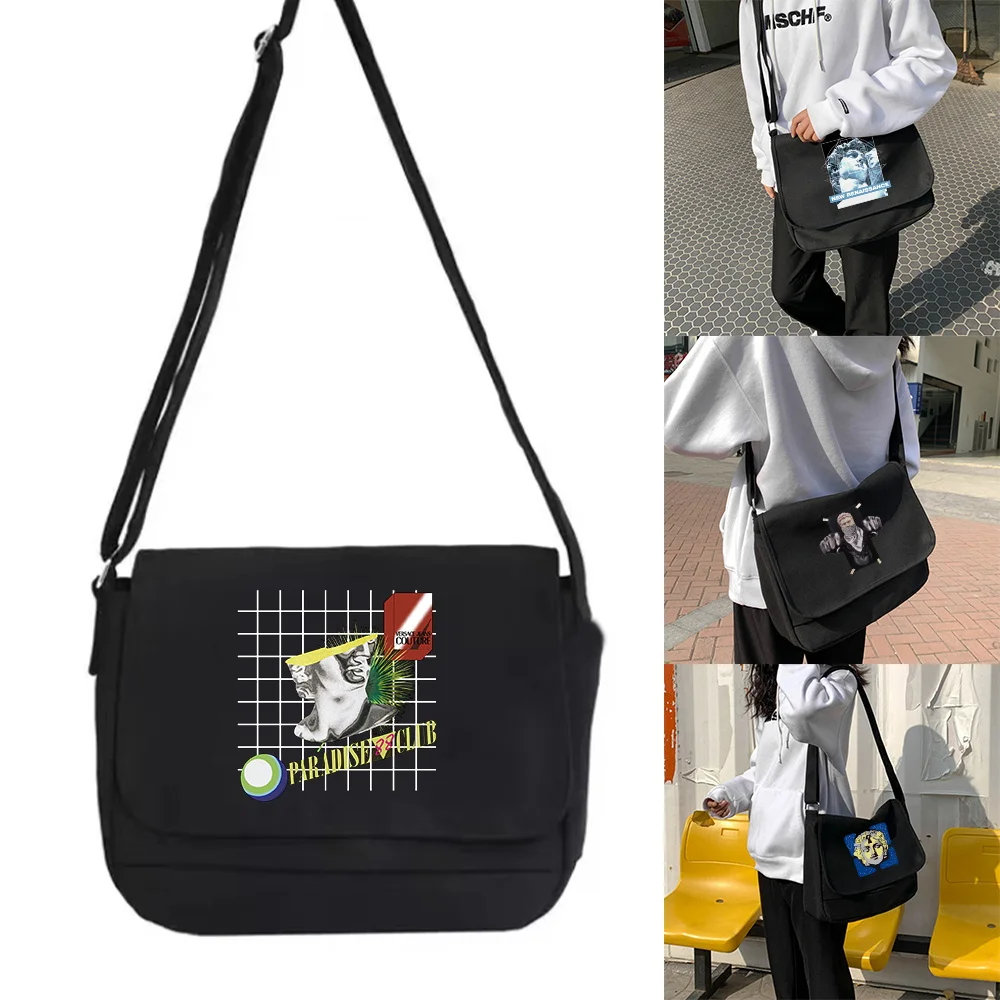 Canvas Messenger Tote Youth Fashion Casual Storage Handbag Ladies Shoulder Bag Women Outdoor Crossbody Bags Sculpture Series
Canvas Messenger Tote Youth Fashion Casual Storage Handbag Ladies Shoulder Bag Women Outdoor Crossbody Bags Sculpture Series