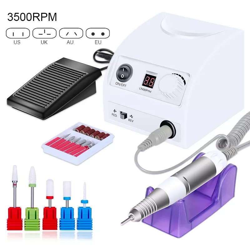 2023NEW Design Nail Drill 35000 RPM/20000 RPM Electric Nail File HD Display Metal Manicre Machine for Nail Art Equipment Nail Sa
2023NEW Design Nail Drill 35000 RPM/20000 RPM Electric Nail File HD Display Metal Manicre Machine for Nail Art Equipment Nail Sa