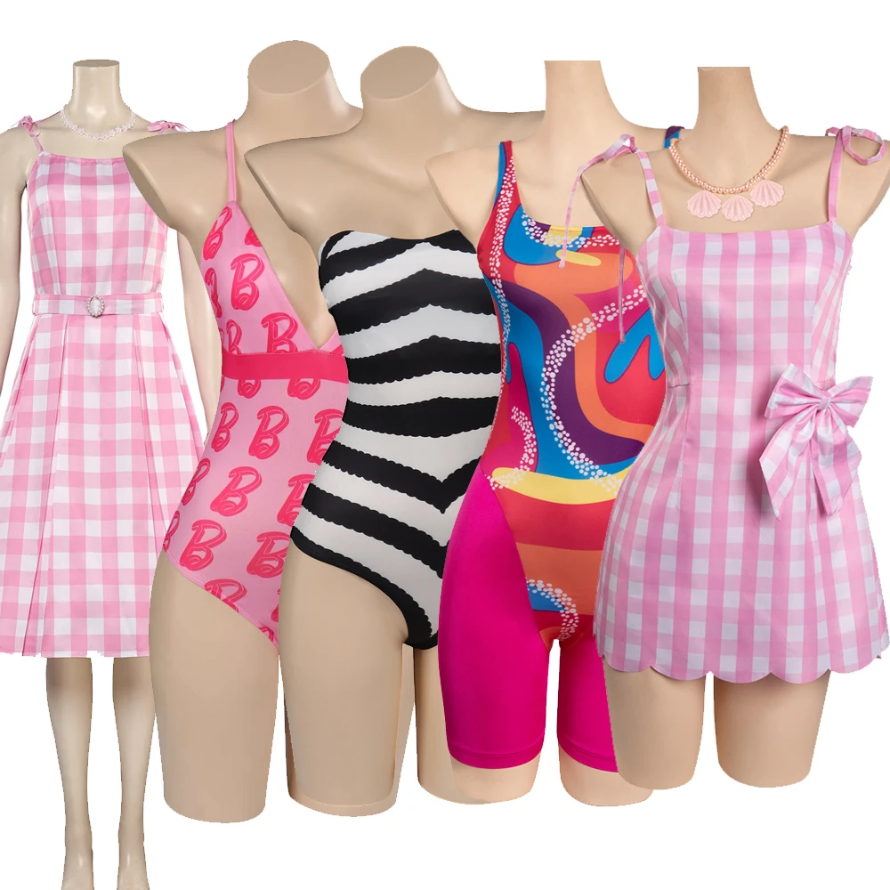 Margot Cosplay Kawaii Pink Plaid Backless Dress Women Costumes 2023 Movie Barbei Roleplay Fantasia Fancy Dress Up Party Suit
Margot Cosplay Kawaii Pink Plaid Backless Dress Women Costumes 2023 Movie Barbei Roleplay Fantasia Fancy Dress Up Party Suit