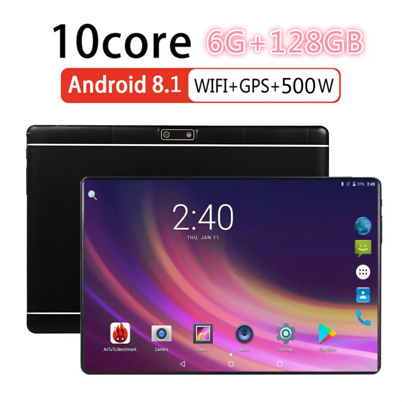 2022 Newest 10.1 Inch Android 9.0 Tablet Pc 6GB RAM 128GB ROM Octa Core 8 Cores Dual Camera 1280*800 IPS 4G LTE Phone Tablet
2022 Newest 10.1 Inch Android 9.0 Tablet Pc 6GB RAM 128GB ROM Octa Core 8 Cores Dual Camera 1280*800 IPS 4G LTE Phone Tablet