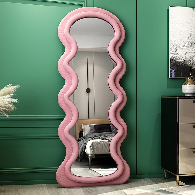 Bedroom Child Mirror Pink Irregular Large Floor Mirror Wavy Aesthetic Espejos Grandes De Cuerpo Entero Home Decorating Items
Bedroom Child Mirror Pink Irregular Large Floor Mirror Wavy Aesthetic Espejos Grandes De Cuerpo Entero Home Decorating Items