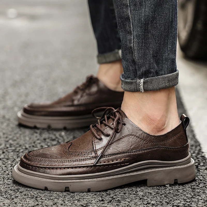Genuine Leather Men's Loafers Casual Shoes Breathable New Outdoor Walking Flat Footwear Sneakers Men Shoes Vintage Tooling Shoes
Genuine Leather Men's Loafers Casual Shoes Breathable New Outdoor Walking Flat Footwear Sneakers Men Shoes Vintage Tooling Shoes