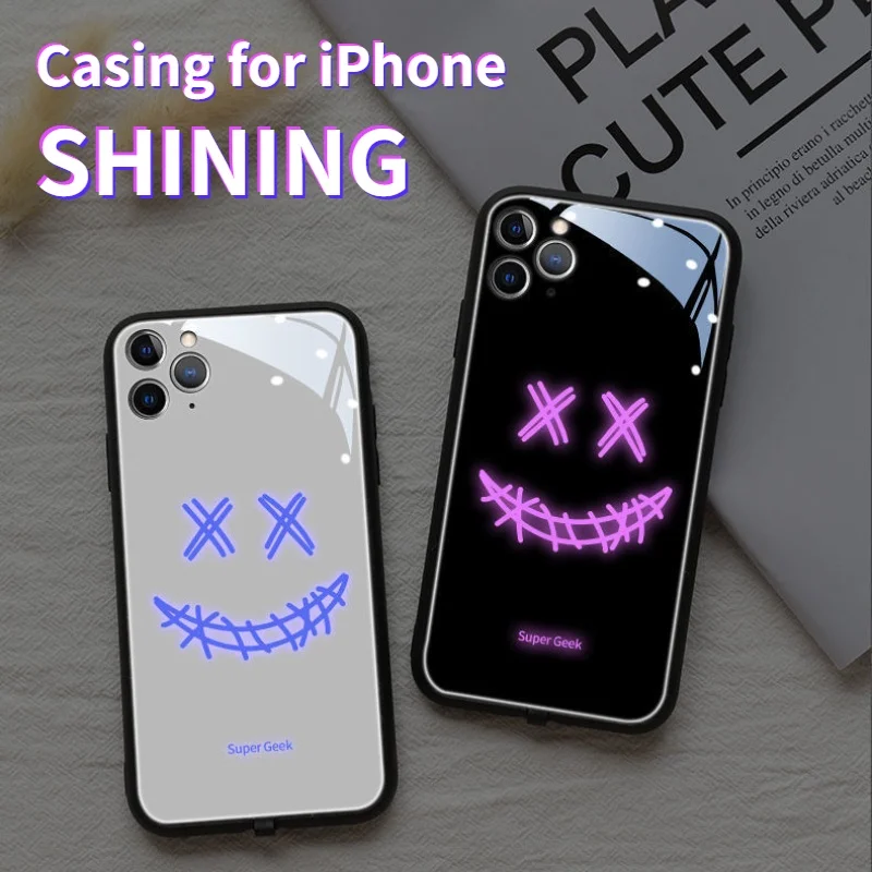 Shining Case for IPhone 13 12 11 Pro MAX X XS XR SE 2020 LED Light Phone Case Tempered Glass Cover for IPhone 13 12 Mini
Shining Case for IPhone 13 12 11 Pro MAX X XS XR SE 2020 LED Light Phone Case Tempered Glass Cover for IPhone 13 12 Mini