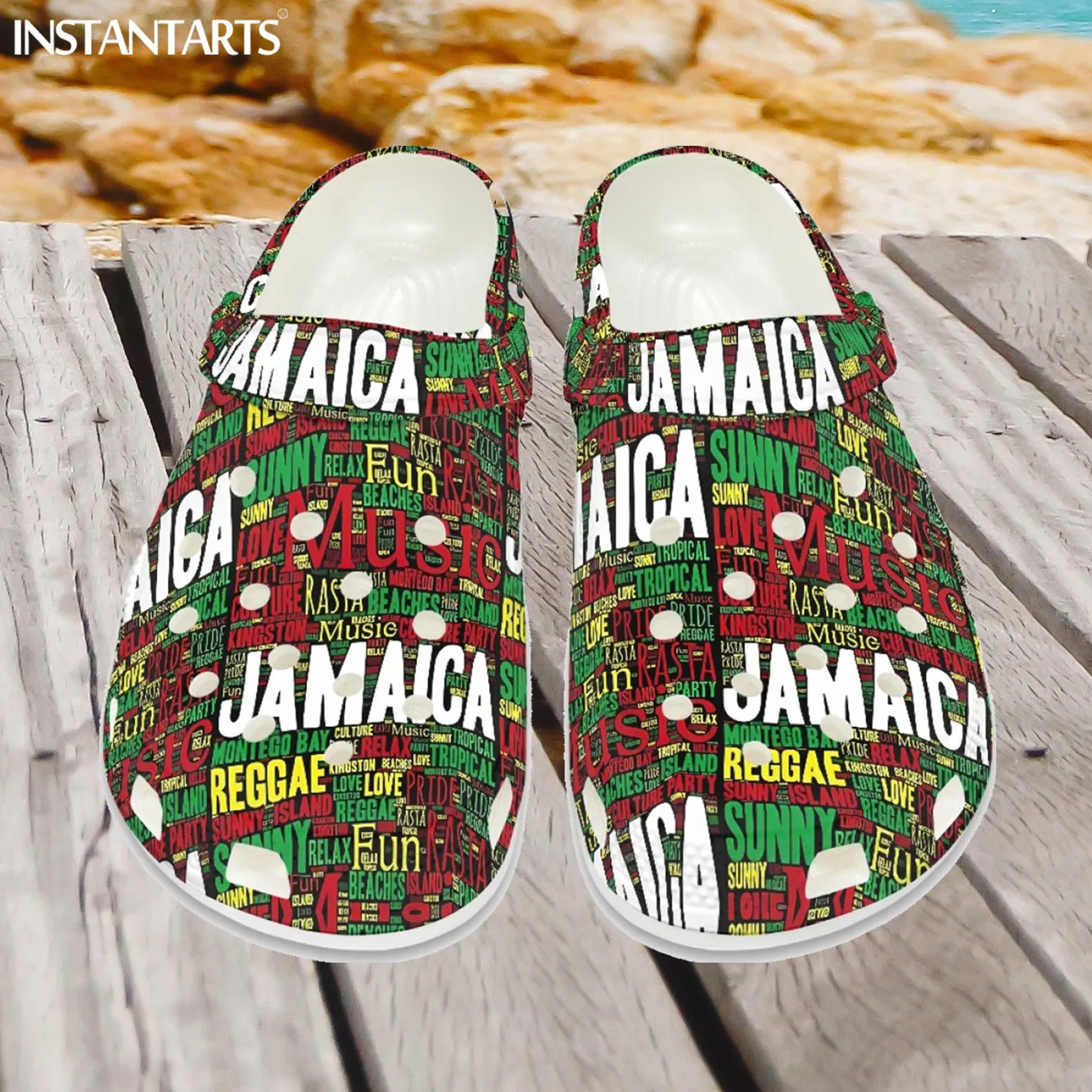 INSTANTARTS 2023 New Jamacia Clogs Unisex Flats Summer Beach Slippers Lightweight Non-Slip Hole Shoes Casual Sandals Size 36-48
INSTANTARTS 2023 New Jamacia Clogs Unisex Flats Summer Beach Slippers Lightweight Non-Slip Hole Shoes Casual Sandals Size 36-48