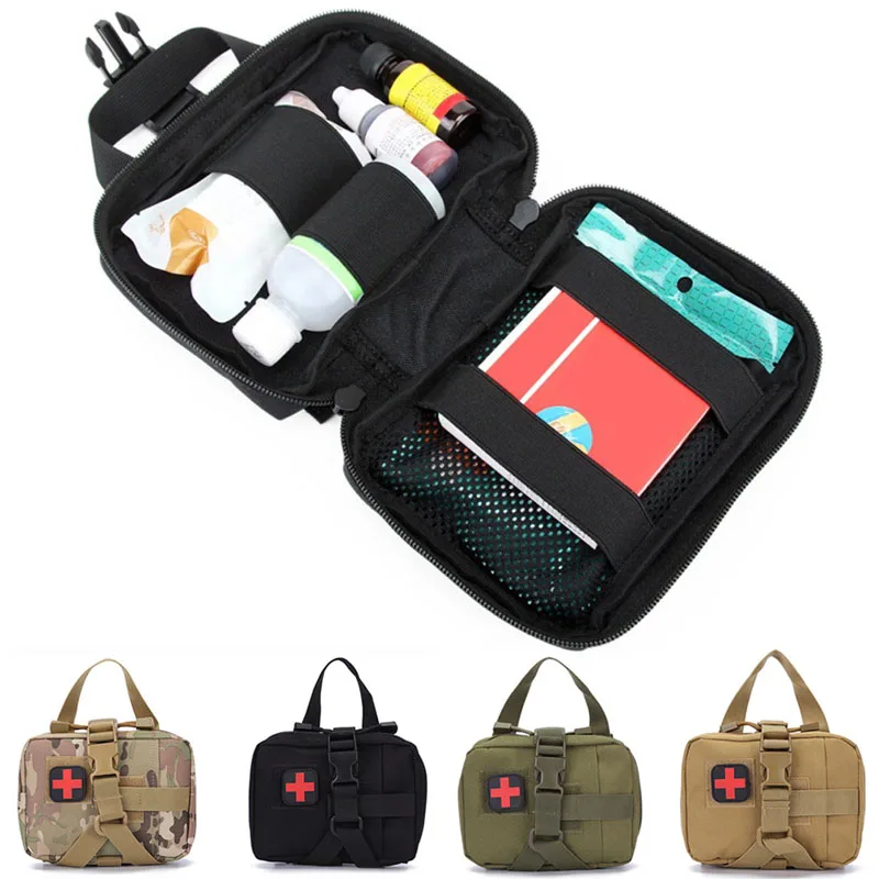 

Quick Release First Aid Pouch Patch Bag Molle Amphibious Tactical Medical Kit EMT Emergency EDC Survival аптечка тактическая