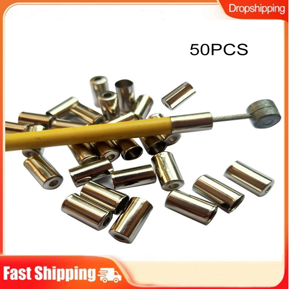 50pcs Bike Bicycle Copper Brake Cable End Cap Ferrules 5mm Outer Housings Cycle Cycling Derailleur Shift Cables End Cap Parts
50pcs Bike Bicycle Copper Brake Cable End Cap Ferrules 5mm Outer Housings Cycle Cycling Derailleur Shift Cables End Cap Parts