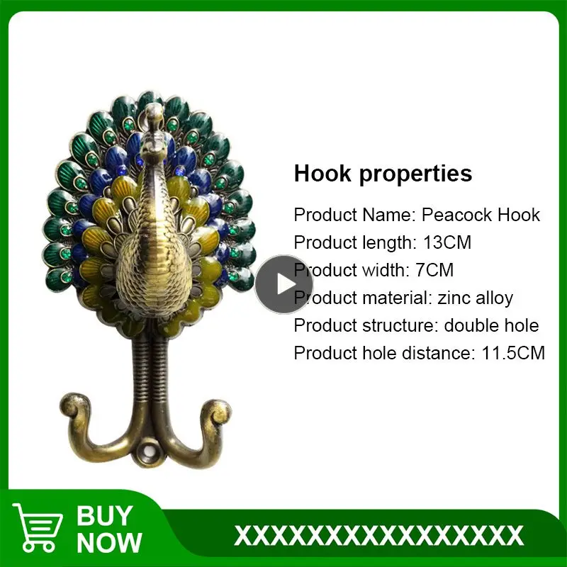 Peacock Curtain Hook Wall Hook Alloy Vintage Peacock Antique Wall Hangers Bathroom Organizer Utensils Accessories Tools
Peacock Curtain Hook Wall Hook Alloy Vintage Peacock Antique Wall Hangers Bathroom Organizer Utensils Accessories Tools