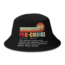 Summer Pro Choice Feminist Women’s Rights My Body Choice Bucket Hats Outdoor Foldable Bob Fishing Fisherman Hats Fedoras Cap