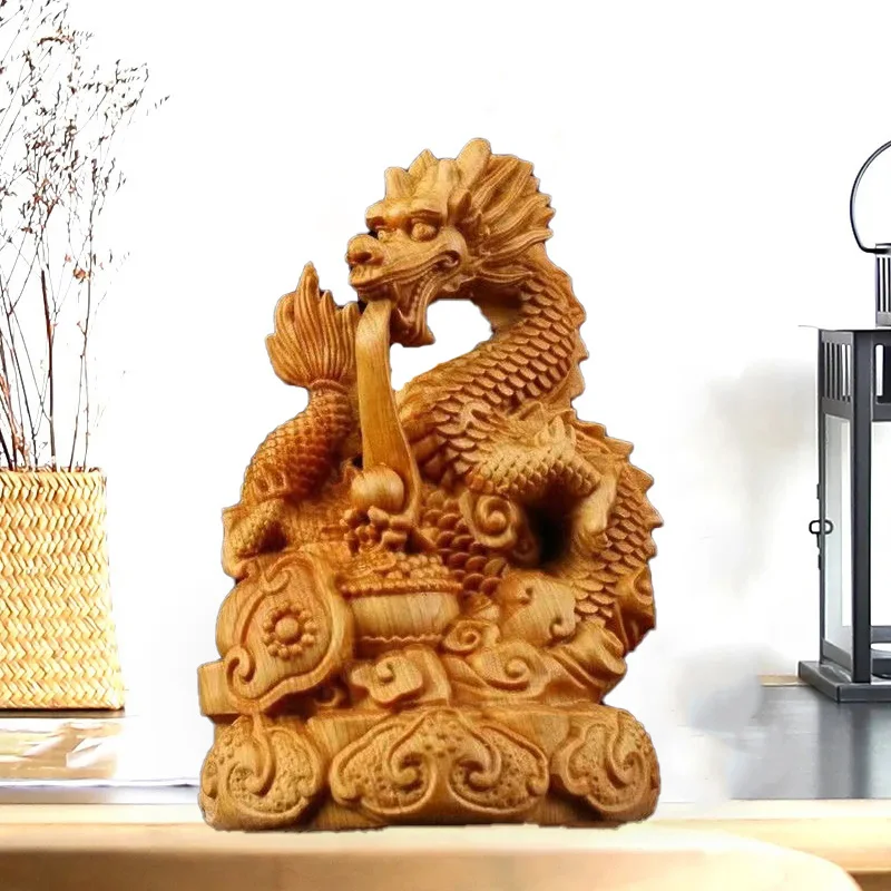 Деревянная статуэтка дракона из кипариса QIANFANEIVES
Деревянная статуэтка дракона из кипариса QIANFANEIVES