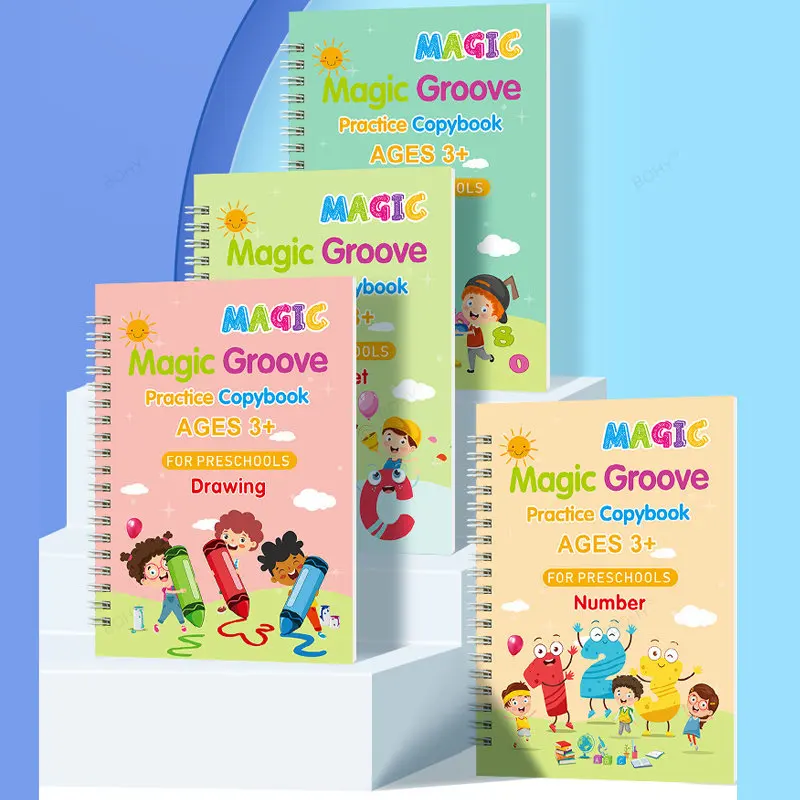 Pen Magic Copy Book Free Wiping Children's Kids Writing Sticker Practice English Copybook for Calligraphy Montessori Gift
Pen Magic Copy Book Free Wiping Children's Kids Writing Sticker Practice English Copybook for Calligraphy Montessori Gift