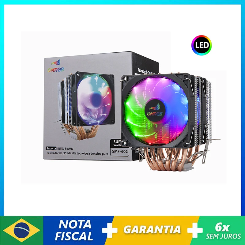 GMRGB 6 Heat Pipes CPU Cooler RGB PWM 4 Pin PC Radiator Mute Fan Intel LGA 1700 775 1200 1150 1151 1155 2011/2011-3 X79 X99 AM2 
GMRGB 6 Heat Pipes CPU Cooler RGB PWM 4 Pin PC Radiator Mute Fan Intel LGA 1700 775 1200 1150 1151 1155 2011/2011-3 X79 X99 AM2