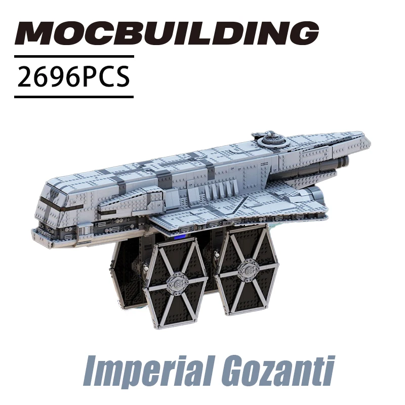 Space Series Interceptor Cruiser Model MOC Building Blocks Spaceship Children's Toy Gift Imperial Gozanti-Class Armored Cruiser
Space Series Interceptor Cruiser Model MOC Building Blocks Spaceship Children's Toy Gift Imperial Gozanti-Class Armored Cruiser