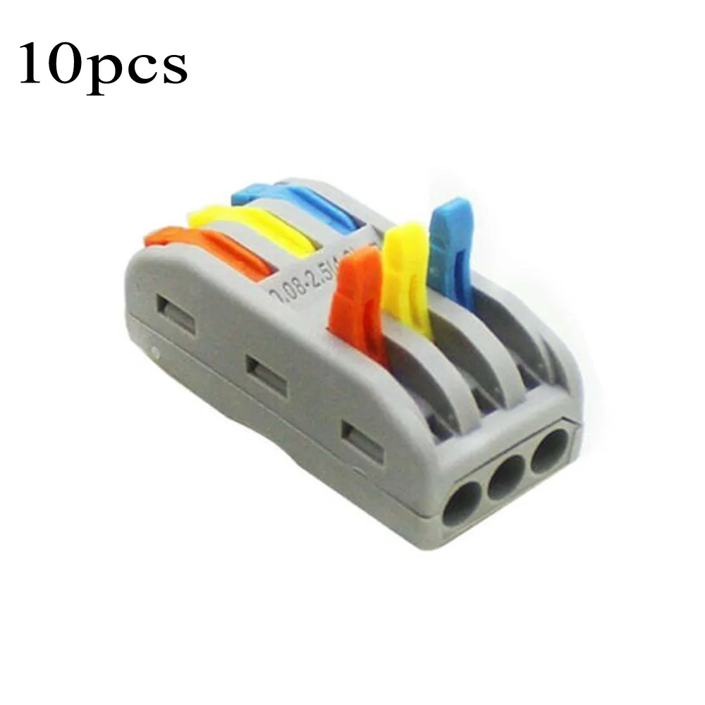 10Pcs 4 cores Cable Connector Wire to Wire Appliances Flexible Lever Reusable PA66 Wire Connectors Low Frequency for LED
10Pcs 4 cores Cable Connector Wire to Wire Appliances Flexible Lever Reusable PA66 Wire Connectors Low Frequency for LED