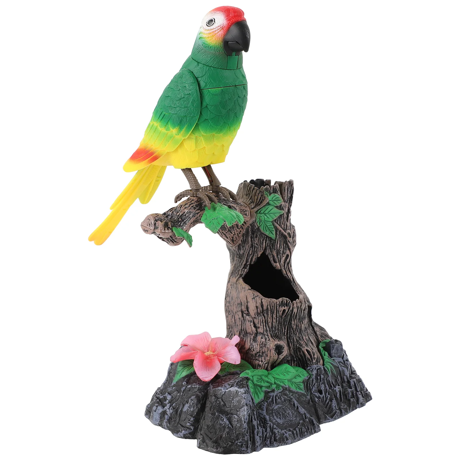 

Home Decor Parrot Voice Control Toy Educational Puzzle Recording Talking Electric Bird Language Learning Helper Child