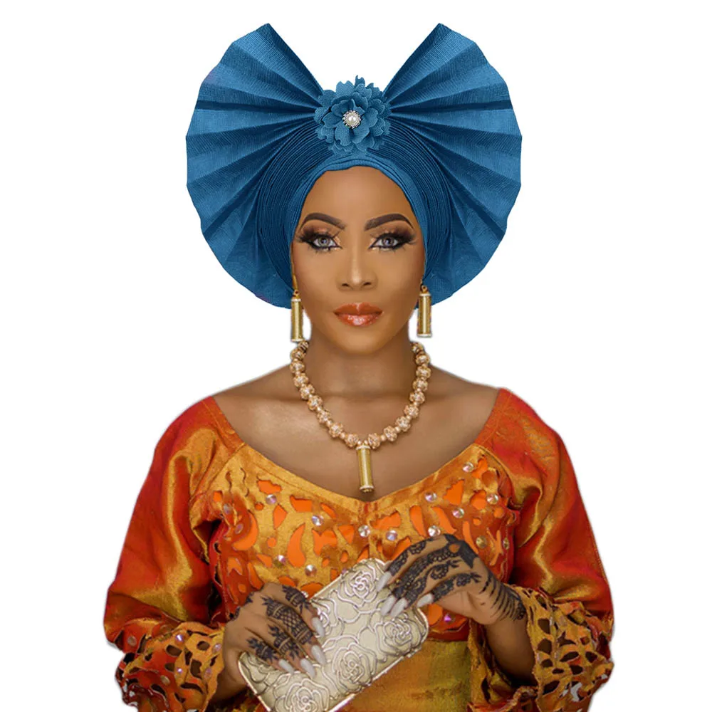 African Traditional Headtie For Women Wedding Fan Shape Gele Cap Ankara Aso Oke Nigerian Fashion Turban
African Traditional Headtie For Women Wedding Fan Shape Gele Cap Ankara Aso Oke Nigerian Fashion Turban