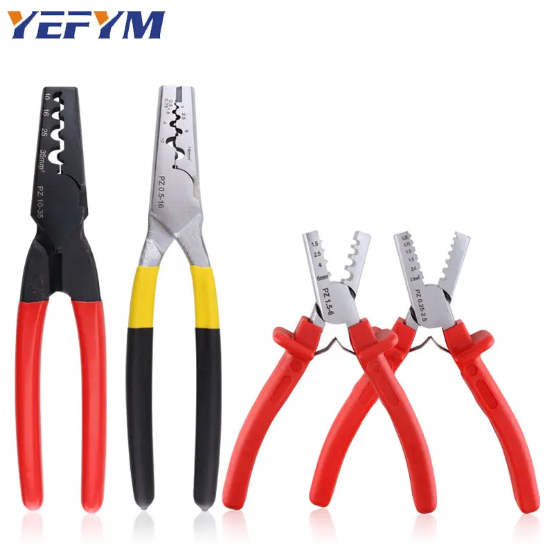 

Manual crimping pliers 0.25-35mm2 for insulated and non-insulated ferrules terminal tube brand electric crimping hand tools