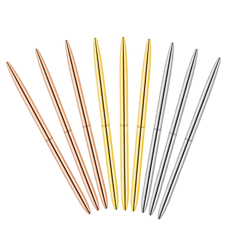 Metallic Retractable Ballpoint Pen With Refills Black Ink, Slim Twist, Stationery For Students Back To School Supplies
Metallic Retractable Ballpoint Pen With Refills Black Ink, Slim Twist, Stationery For Students Back To School Supplies