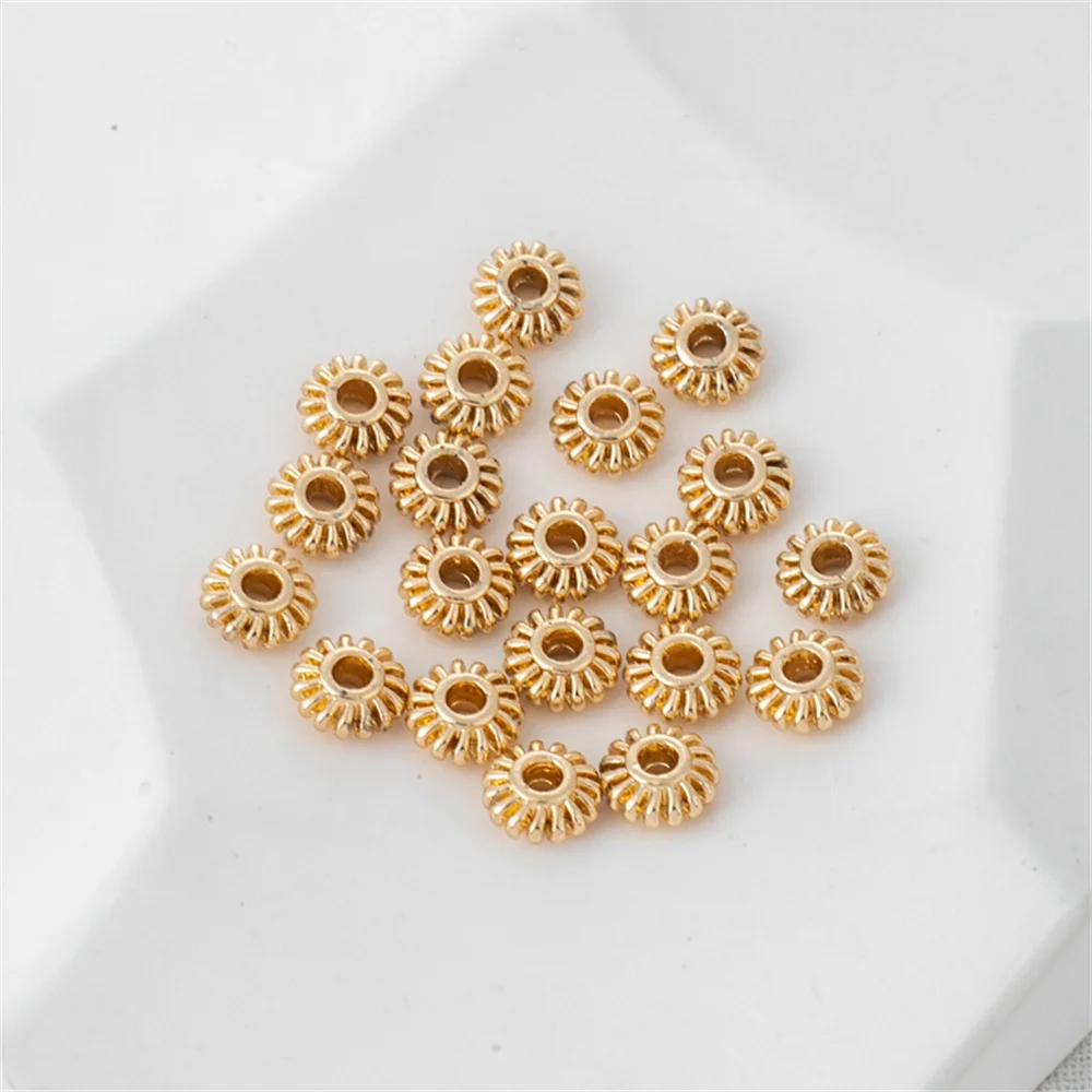 18K dummy gold 6.5mm gear Flying saucer beads DIY handmade accessories bracelet necklace flat beads accessories ancient gold
18K dummy gold 6.5mm gear Flying saucer beads DIY handmade accessories bracelet necklace flat beads accessories ancient gold